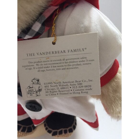 Vintage Muffy Bear "All Paws On Deck" With Original Stand Vanderbear 1995 - Picture 4 of 10